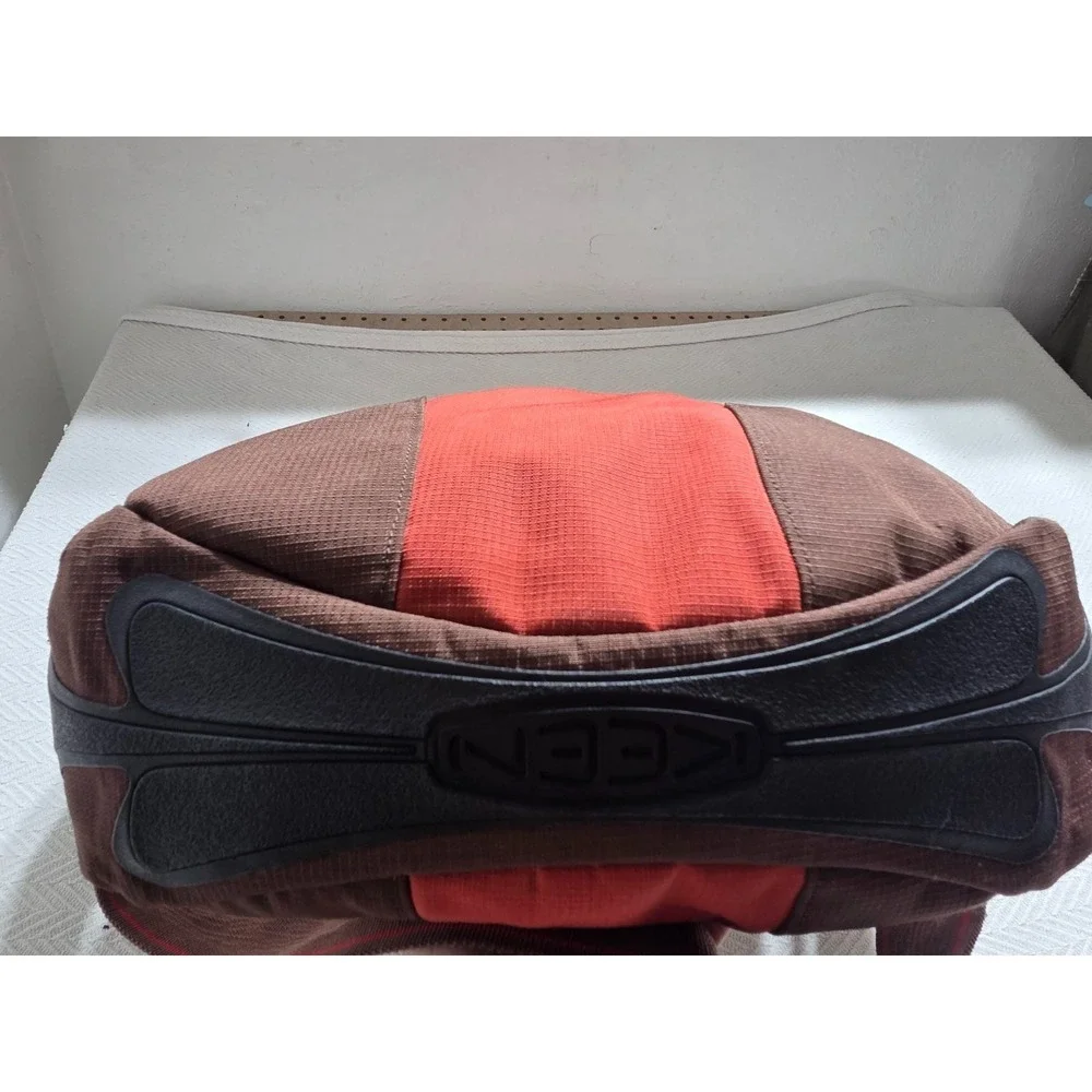 KEEN Hybrid Think Messenger Bag Red Brown Rubber Bottom Crossbody Tote